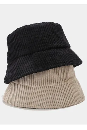 BASIC CORDUROY FISHERMAN BUCKET HAT