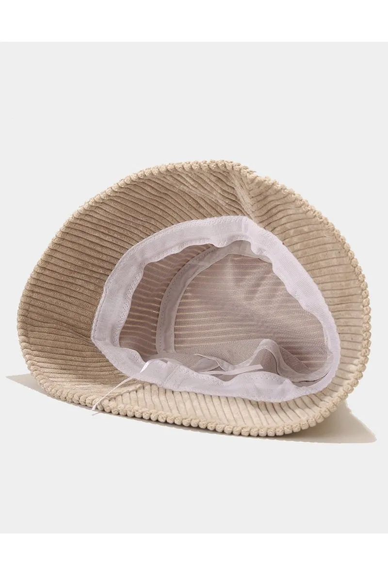 BASIC CORDUROY FISHERMAN BUCKET HAT