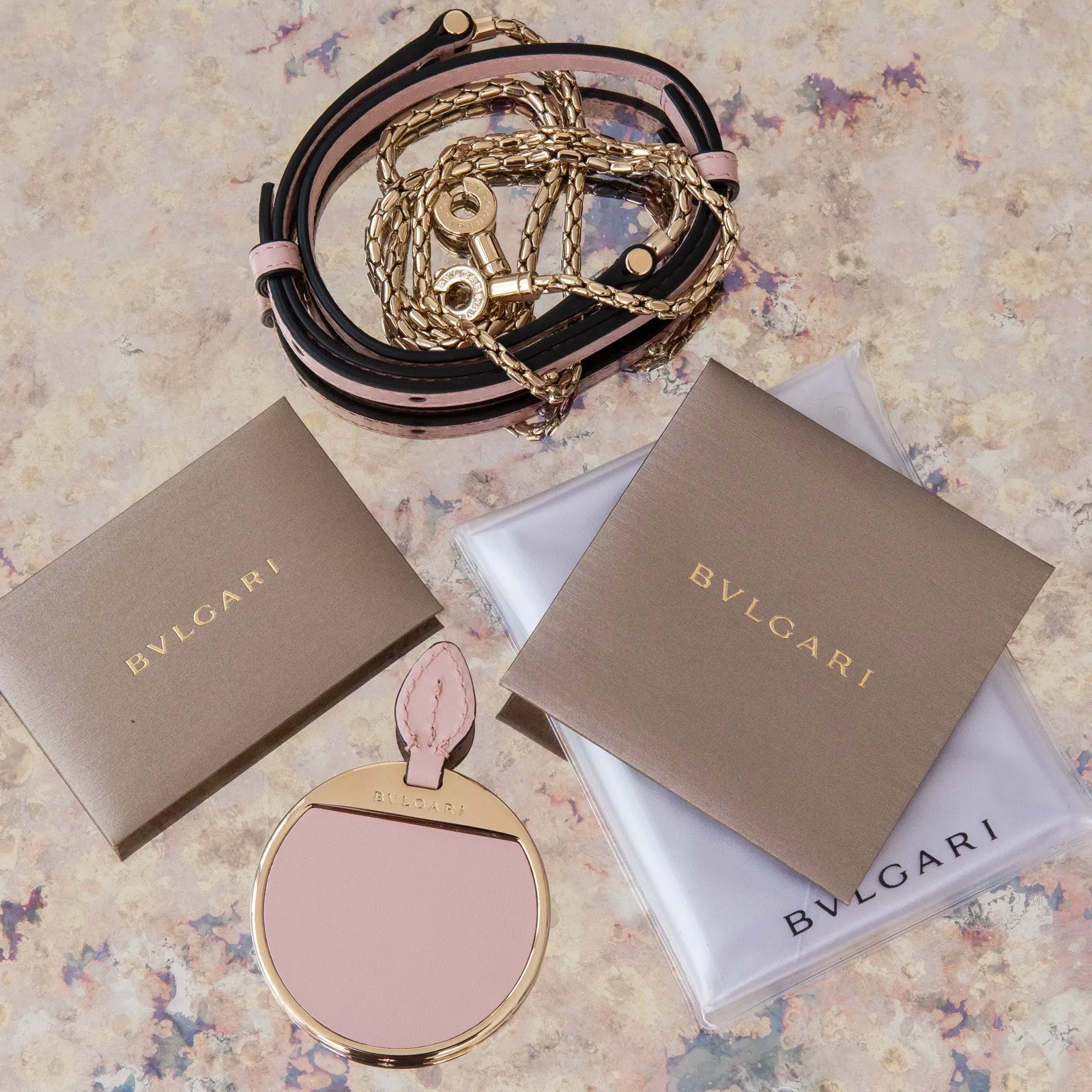 Bvlgari Serpenti Forever Blush Pink Leather Bag