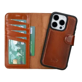 Carter iPhone 16 Pro Wallet Case, Burnished Tan