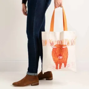 Cherith Harrison Trusty Highland Cow Tote Bag