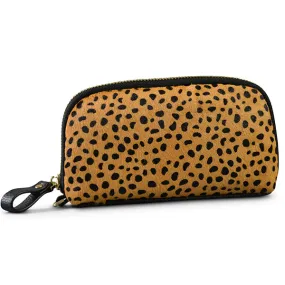 Collection Carmichael |  Ladies Cheetah Cowhide Leather Phone Wristlet Wallet