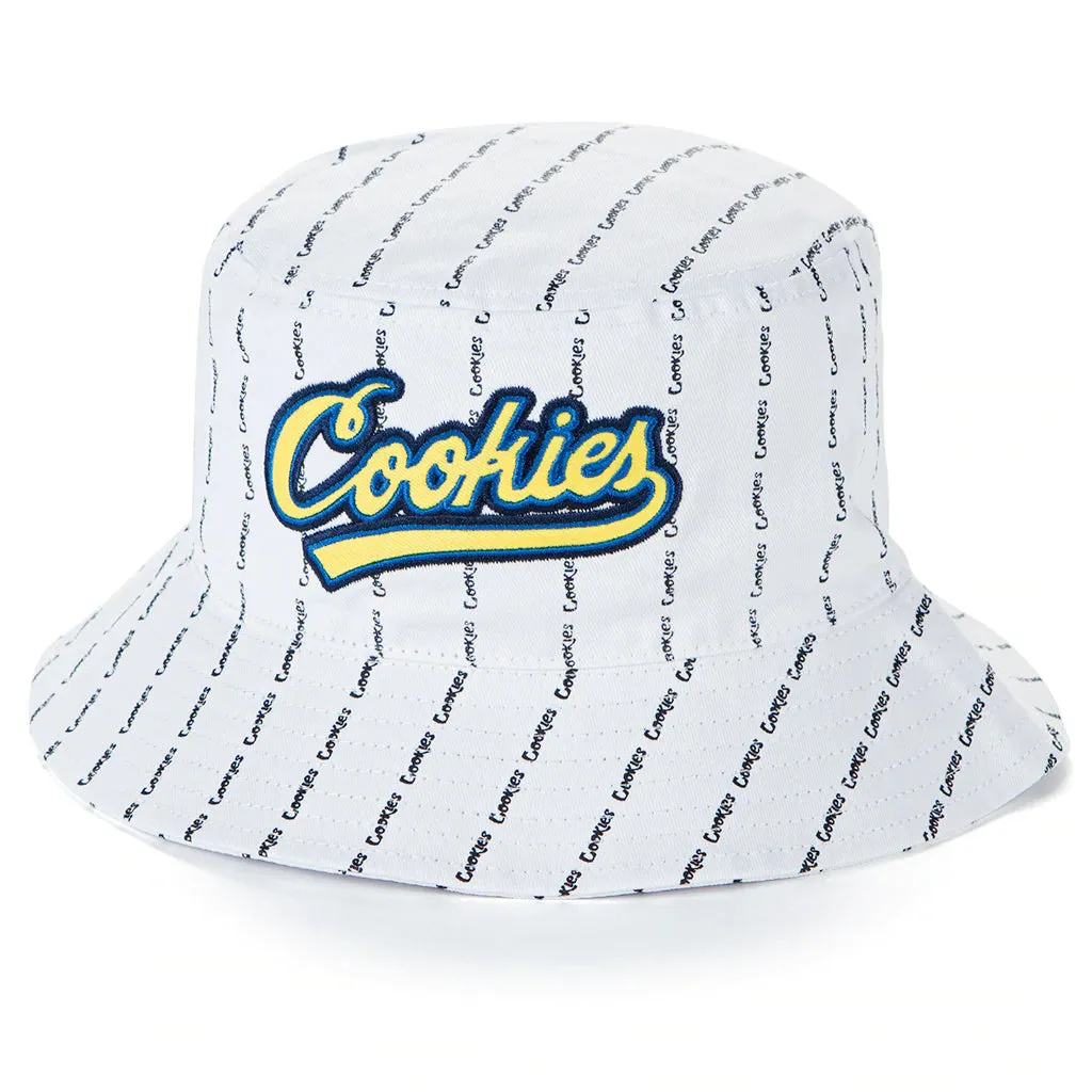 Cookies 'Puttin In Work' Cotton Canvas Bucket Hat (White) 1558X6119