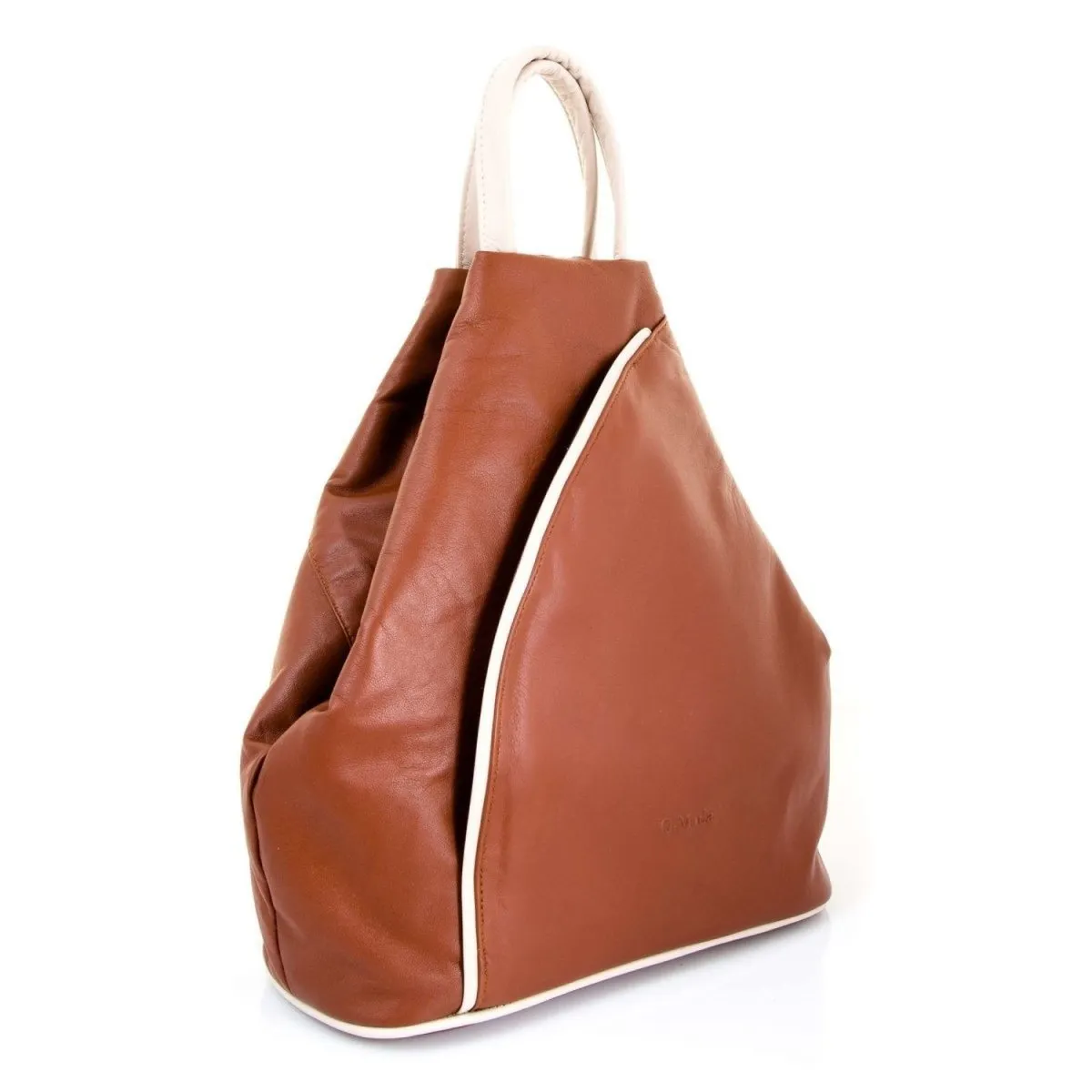 Hove Two Colour Soft Leather Backpack