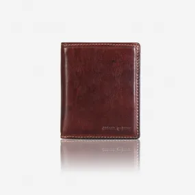 Jekyll & Hide Oxford Large Billfold Wallet With ID Window, Coffee