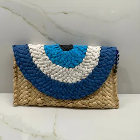 Mati Eye Straw Clutch Bag