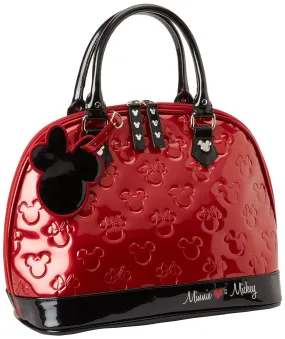 Mickey and Minnie Disney Embossed Tote Handbag Purse