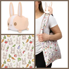 Plushiverse Farmer's Market Bunny Plushie Tote Bag