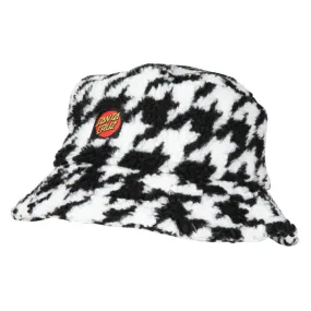 SANTA CRUZ Womens Classic Dot Sherpa Bucket- Black /White