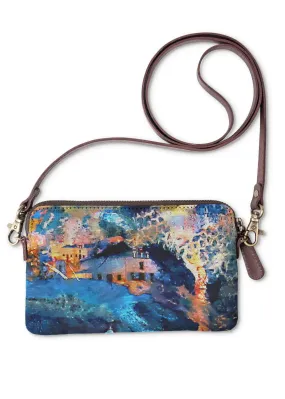 Santorini Collage Clutch