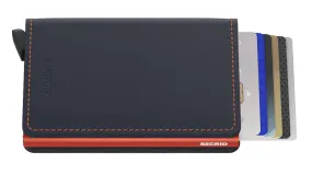 Secrid Slim Wallet  Matte Night Blue & Orange