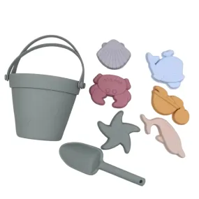 SILICONE BEACH TOY SET - 5 COLOURS