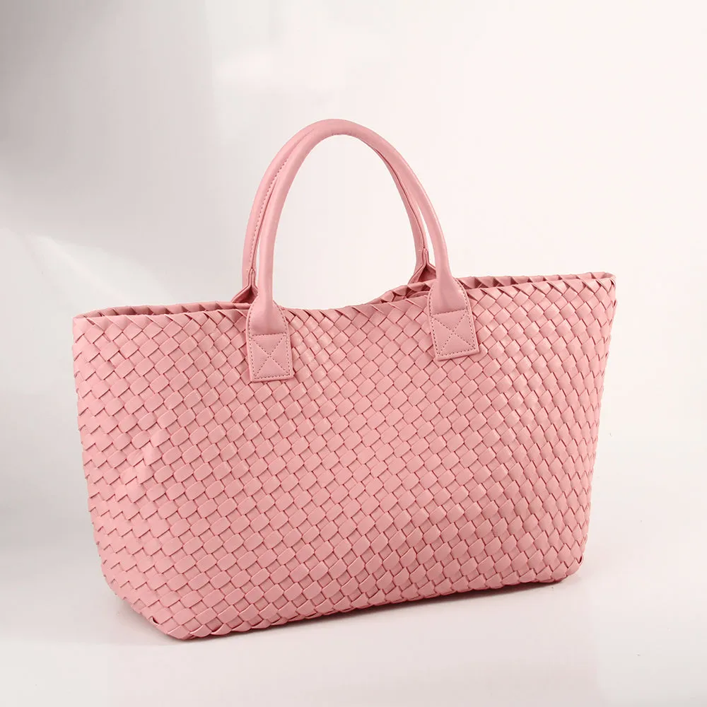 The Weavey Tote - Pale Pink