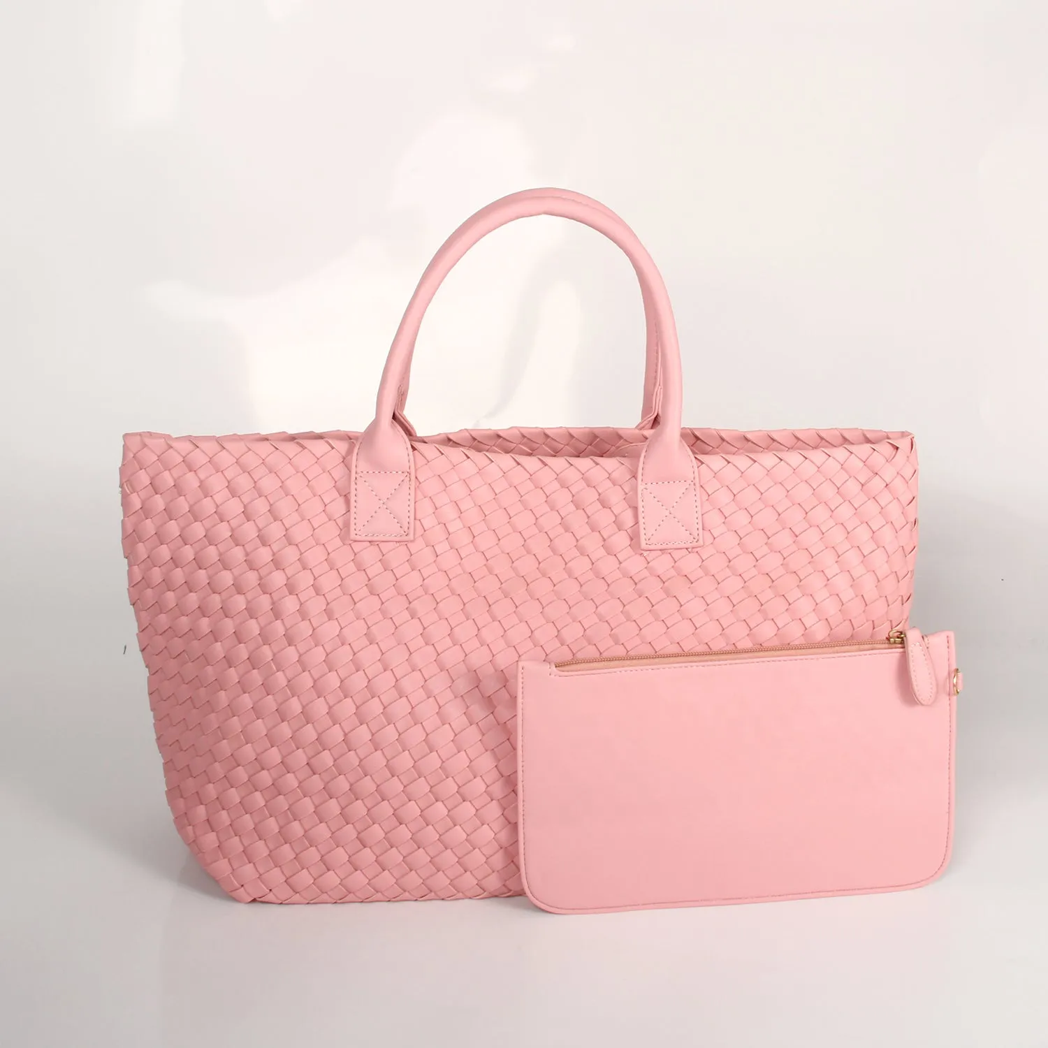 The Weavey Tote - Pale Pink