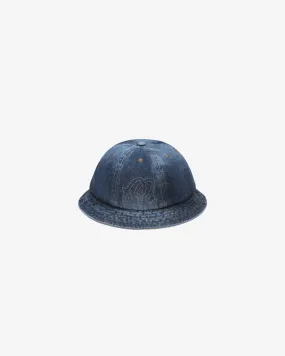 WASHED DENIM BELL BUCKET HAT