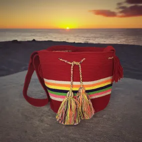 Zahra Large Handmade Crochet Wayuu Mochila Bag